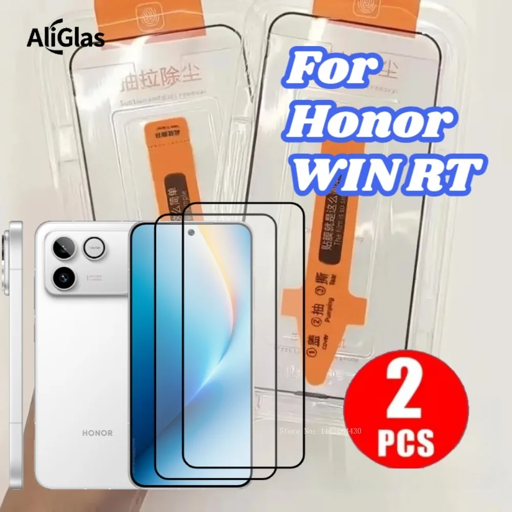 

2 Pack High-Quality Glass Screen Protectors Suitable for Huawei Honor Win RT Series with Installation Tools Tempered Glass Film