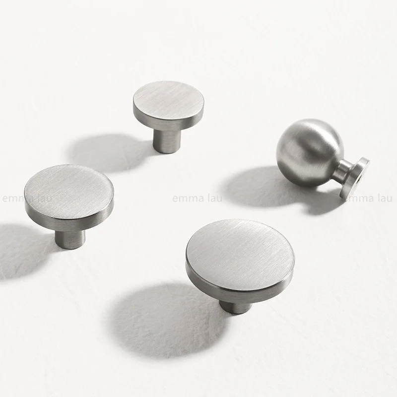Matte Brushed Silver Furniture Handles Drawer Door Knob Brass Vintage Wardrobe Pulls Kitchen Shoe Closet Cabinet Pulls Diy