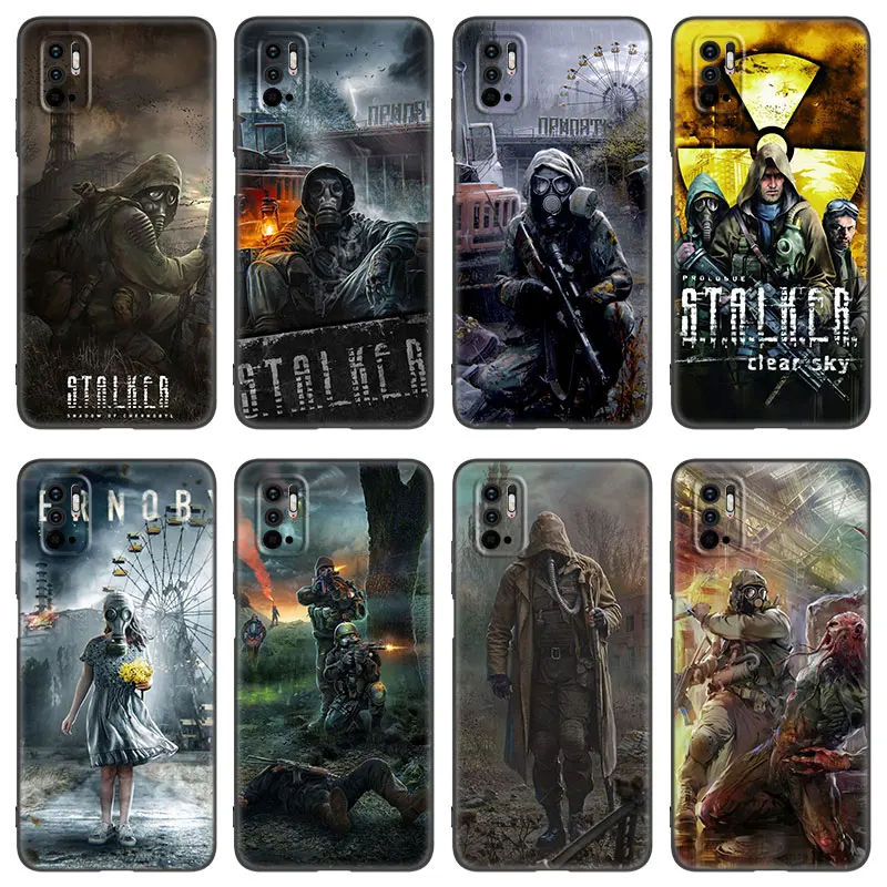 Game Stalker Clear Sky Phone Case For Xiaomi Redmi Note 7 8 8T 9 9S 10 10S 10T 11 11S 4G 11E 11T Pro 5G Soft TPU Black Cover