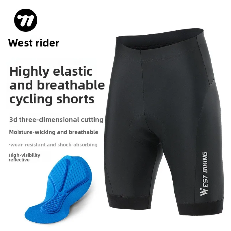 

Cycling Shorts with Padded Liner, Breathable Summer Bicycle Shorts for Men Women Road Mountain Bike