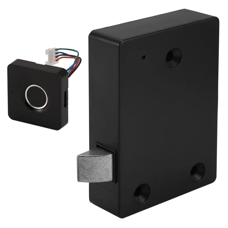 

AIAI Biometric Fingerprint Lock Black Keyless Cabinet Lock Smart Drawer Locks(Equipped With A Control App)