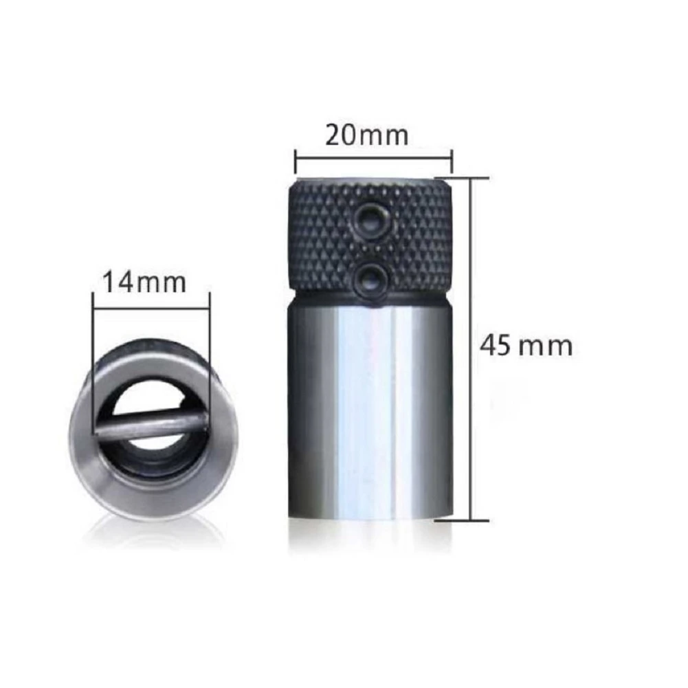 1PC Woodworking Drill Row Cross Sleeve Clamp Drill Base Drilling Rig Collet Chuck 20x40L/20x45L Wood Collet Chuck