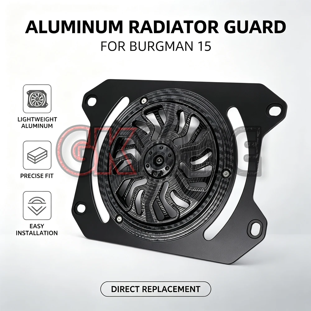 New Fit For Burgman 15 150 UFR150 UHR150 Motorcycle Modified Radiator Guard Fan Cover Cooling Fan Blade Shield Water Tank Cover