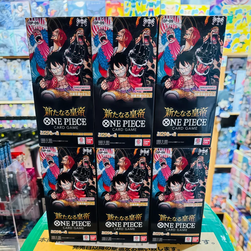 En Stock, Tarjetas Originales de Bandai de One Piece TCG, Decoración de Escritorio con Diseño de Anime, Tarjetas Coleccionables, Regalos Sorpresa para Niños