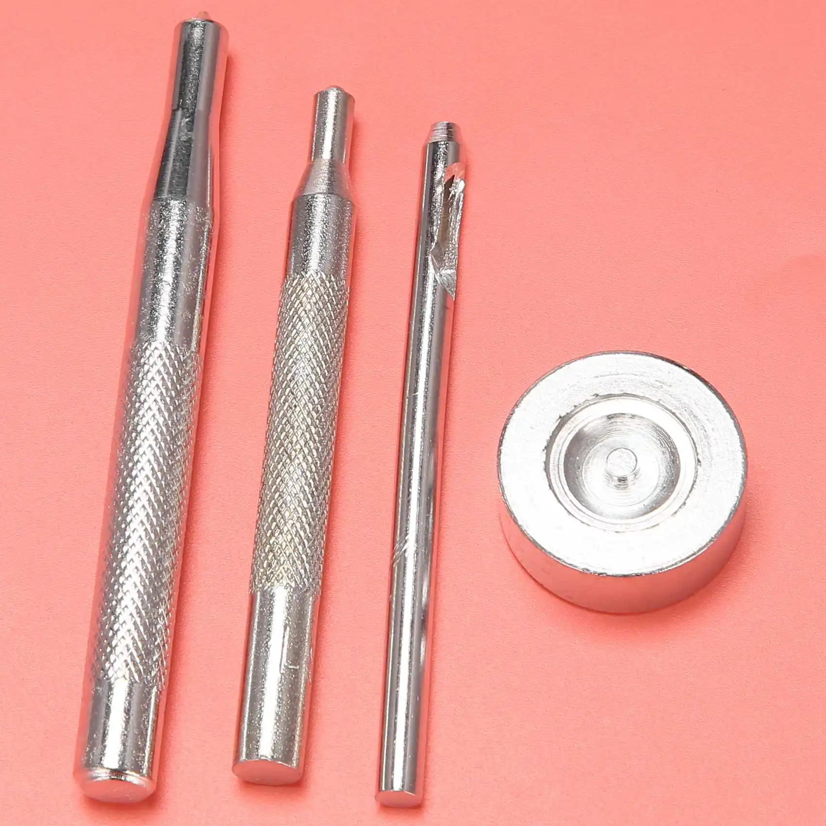 

ABKM 72Pcs 15MM Stainless Steel Fastener Snap Press Stud Button for Marine Boat Canvas with Punching Set Tool Kit Silver