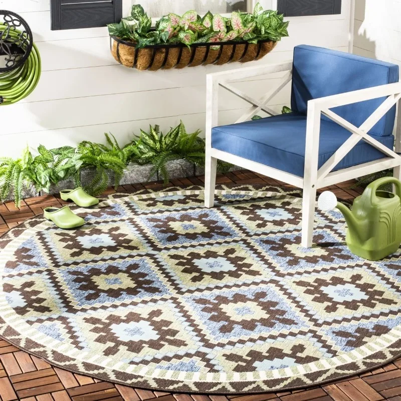 Round Rug – Soft Drop Mat for Living Room, Coffee Table, Bedroom, Bedside or Outdoor Picnic & Camping Use
