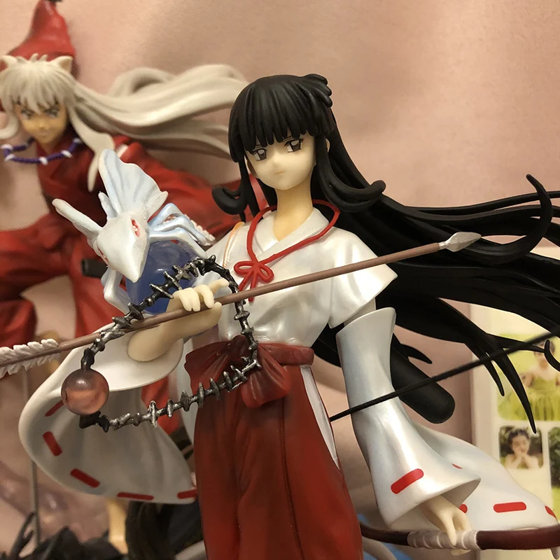 Anime Figurine Inuyasha Kikyo GK Statue Kikyō PVC Action Figure Collection Model Toy 26cm