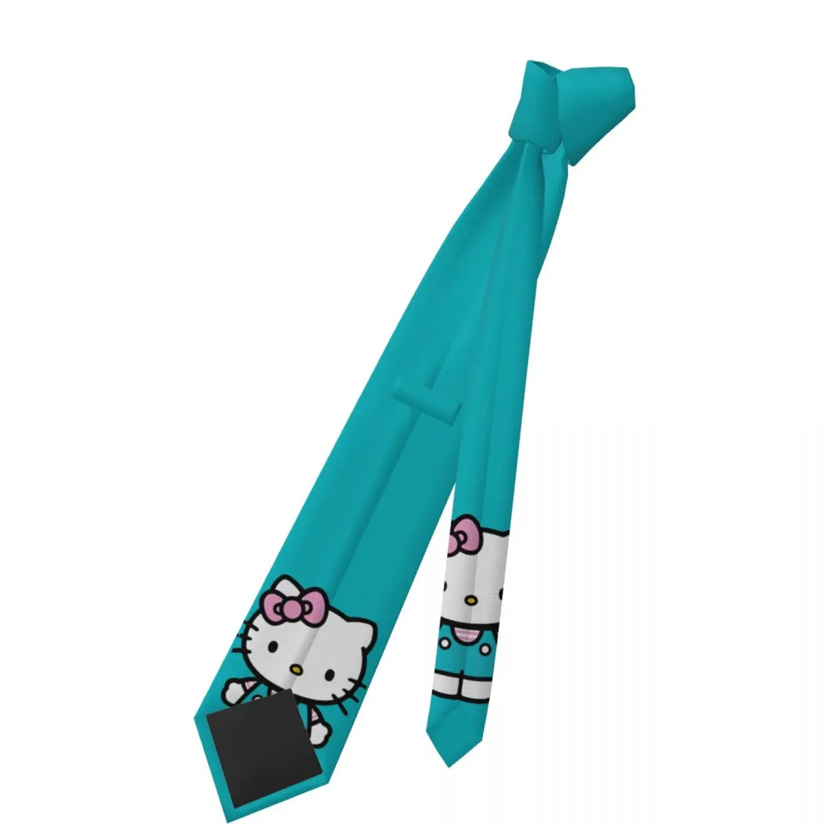 ربطة عنق هالو كيتي للرجال من البوليستر الحريري 8 سم ربطات عنق كلاسيكية كاواي كارتونية للرجال إكسسوارات حفلة Gravatas