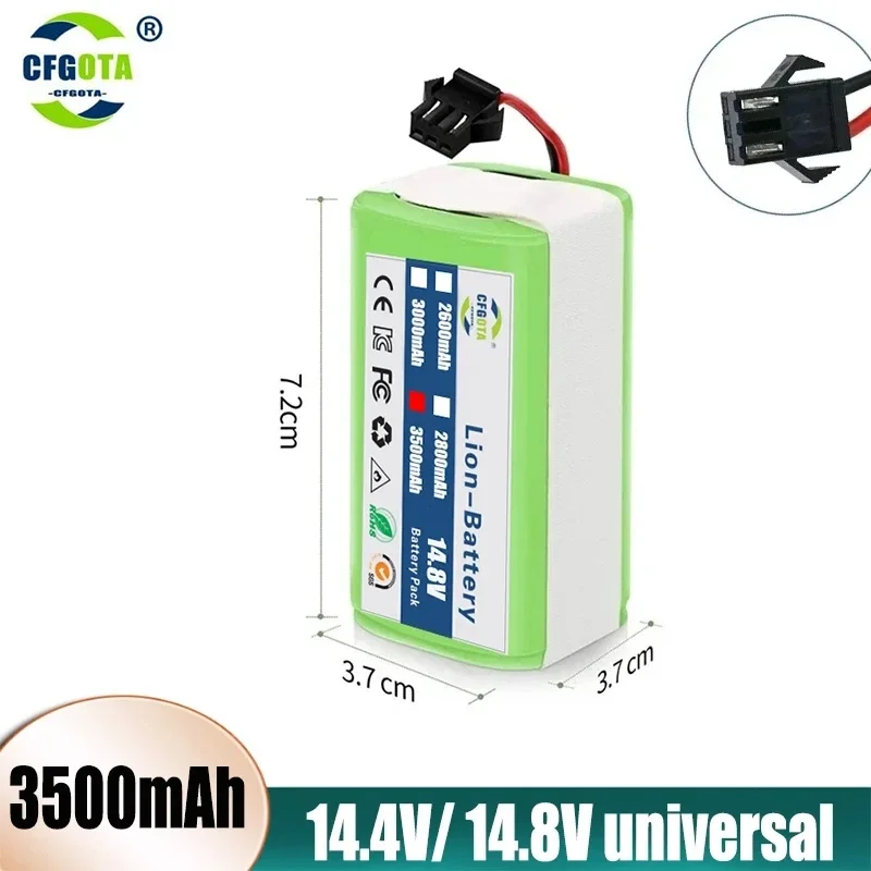 

14.4V 3500mAh Replacement Battery for Conga Excellent 990 1090 1790 1990 Deebot N79S N79 DN622 Robovac 11 Tesvor X500