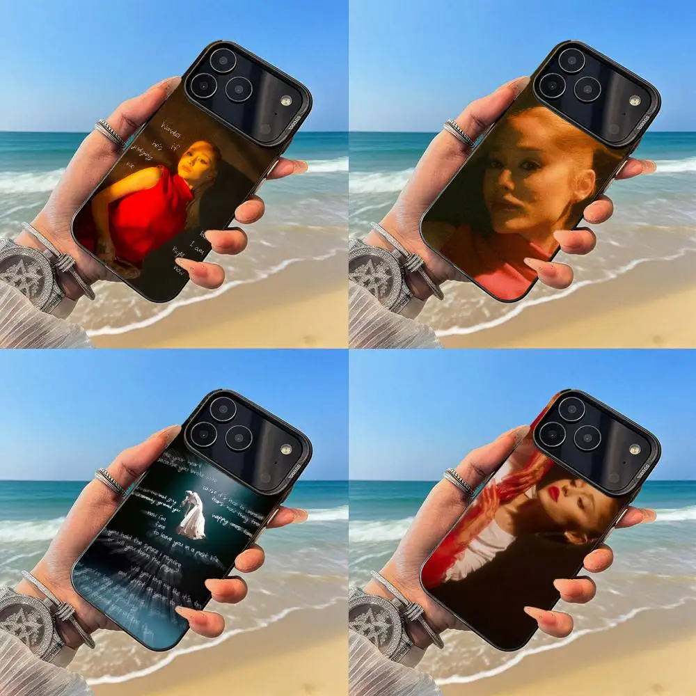 

A-Ariana Eternal Sunshine G-Grandes Phone Case Black and silver case for iPhone17,16,15,14,13,12,Pro,Max,Plus, E, SE4, Air, Mini