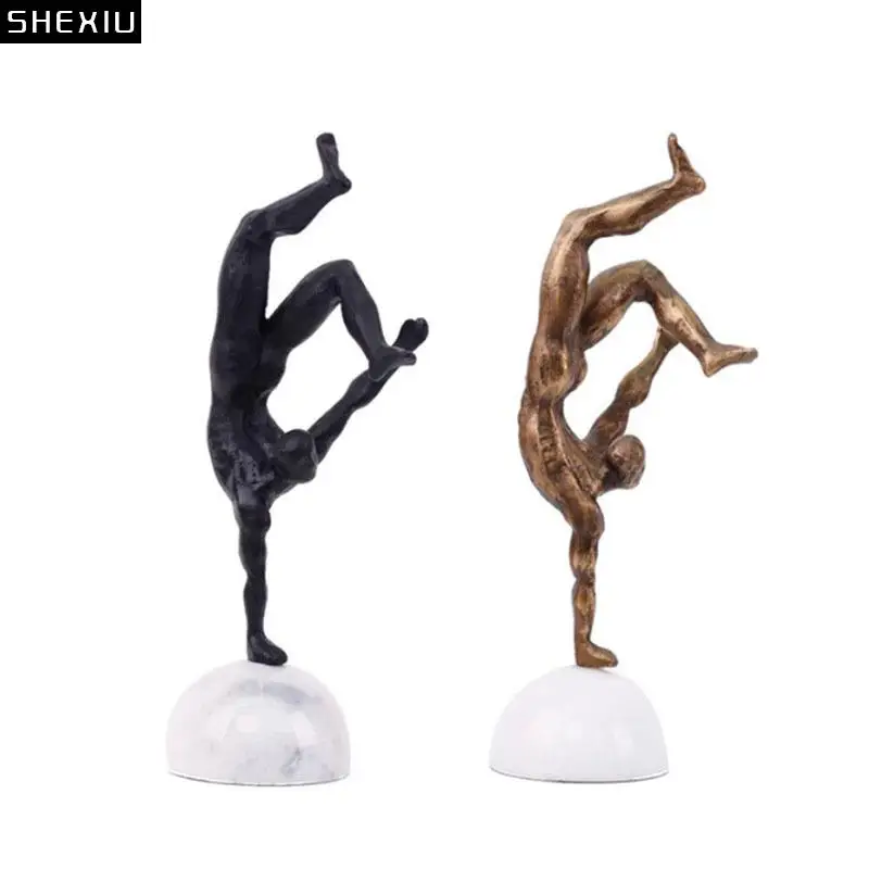 

Handstand Athlete Character Resins Statue Desk Decoration Ornaments Figure Sculpture Crafts Abstract Artwork Modern Home Decor