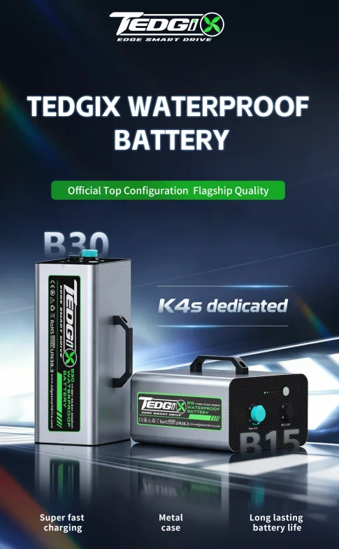 TEDGIX WATERPROOF B15 B20 B30 BATTERY for K4S