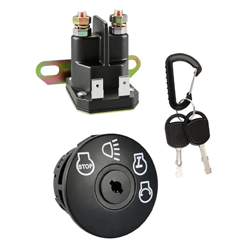 175566 and AM138068 Dual Component Kit Ignition Switch and Starter Solenoid for 12V L100 L105 L108 Riding Mowers