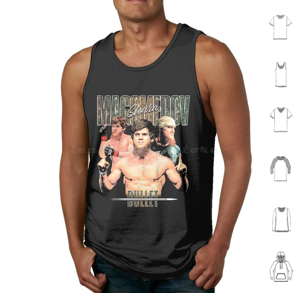 Shara Bullet Magomedov Tank Tops Print Cotton Shara Magomedov Russia Martial Arts Mixed Martial Arts Kickboxing Boxing Muay