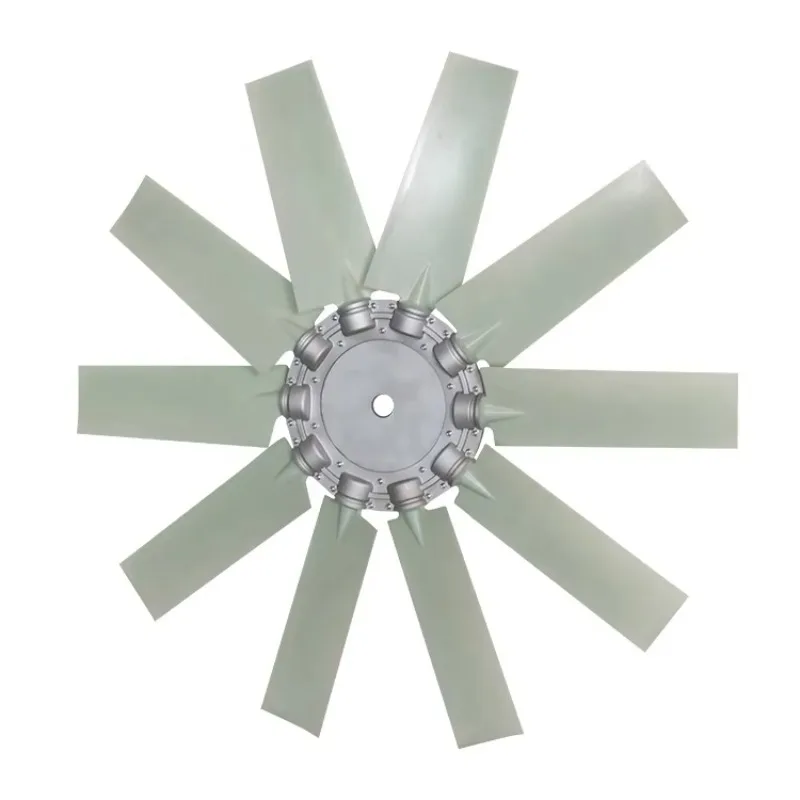 Replacement Nylon 10 Leaves Adjustable Plastic Axial Fan Blades For Farming And Forestry Harvester Generator