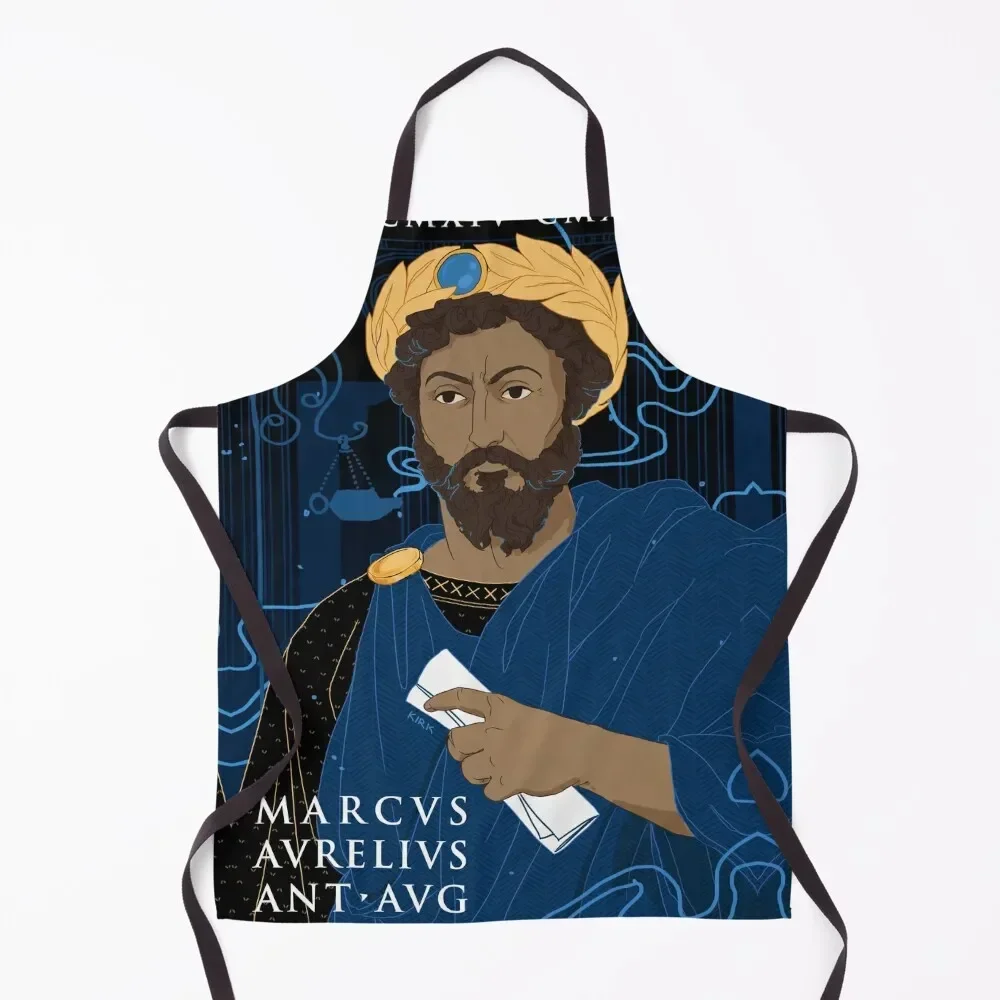 

Marcus Aurelius Apron Kitchens Accessories For Girl House Things For Home And Kitchen Apron