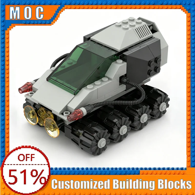 158PCS Armored Transport Classic Space Building Blocks Model Assembly Educational Toy Creative Collection Birthday Popular Gifts