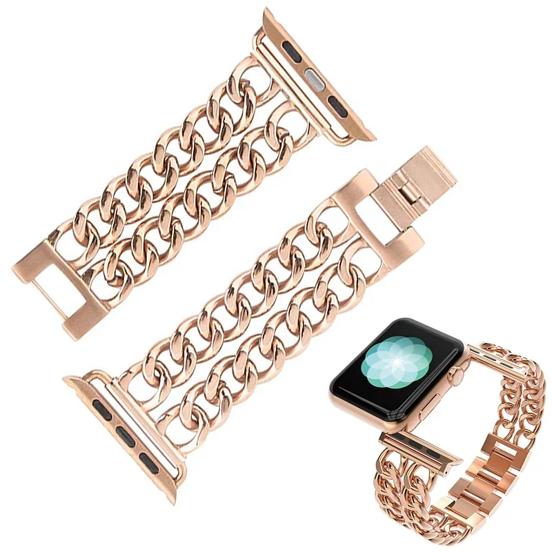 Steel Band For Apple Watch Ultra2 49mm 38 42mm 40mm 44mm strap wristband Metal Band for iWatch Series 9 8 7 6 SE 5 4 3 41mm 45mm