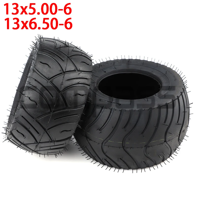 Front 13x5-6 rear 13x6.50-6 Inch Electric Scooter Rubber Anti-Skid Tire Folding Bicycle Scooter Four-Wheel Off-Road Vehicle Tire