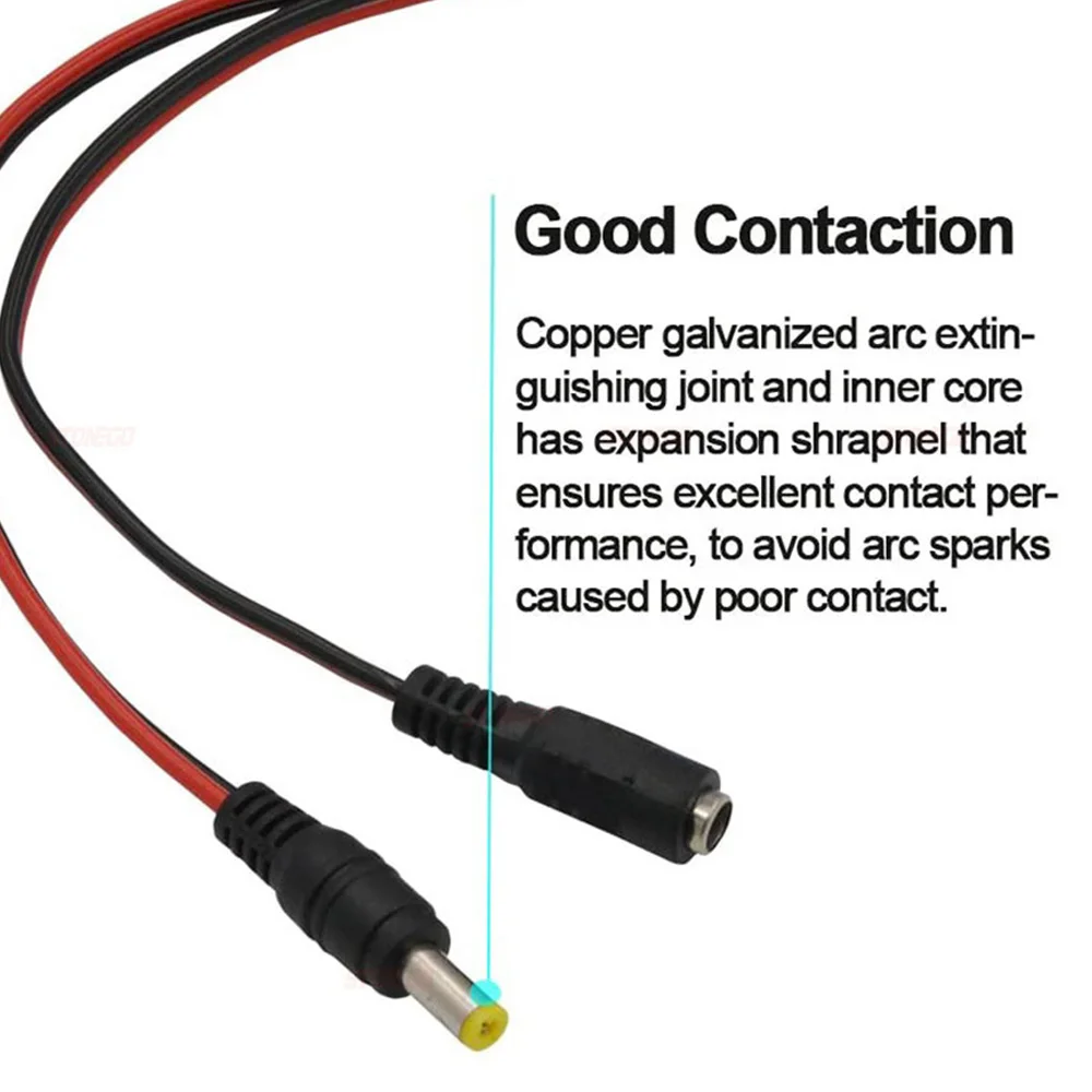 10/20/50PCS 12V DC Connectors Male Female Jack Cable Wire Line Adapter Plug Power Supply 5.5 X 2.1mm for LED Strip Light