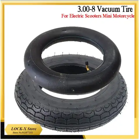 Tubeless 3.00-8 For electric vehicle vacuum tire 3.00-8 4PR 38J Motorcycles, Electric Scooters