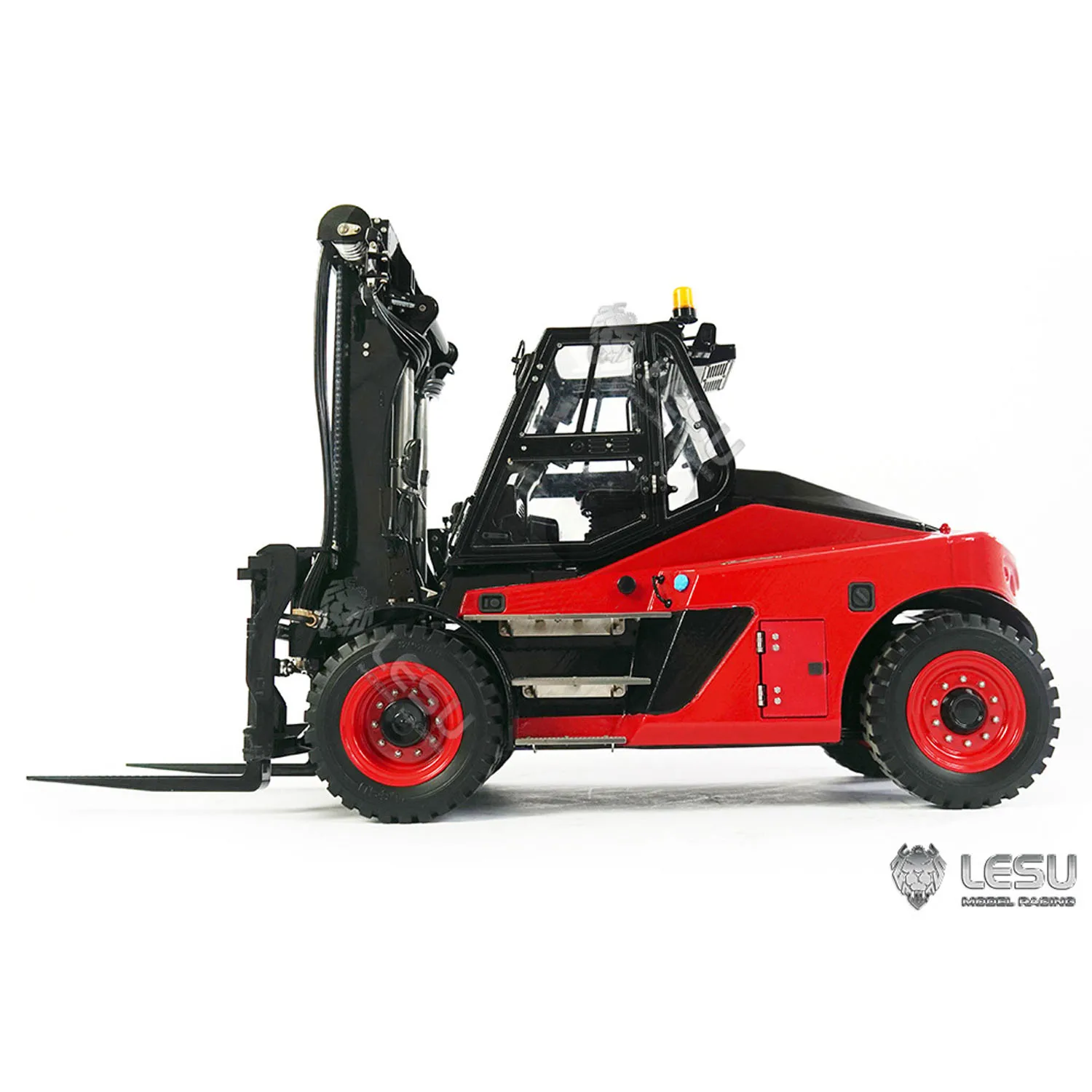 1/14 Lesu Aoue-Ld160S Hydraulic RC Forklift Heavy Vehicle Controlled KIT Painted Trucks Car W/Sound Light Toys