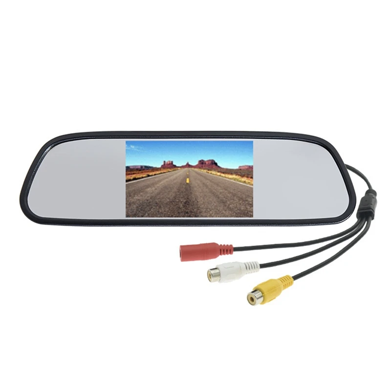 

Car Video Parking Monitor Car Rearview Camera 4.3 Inch TFT LCD Car Rearview Mirror Monitor Reverse Image 12V-24V