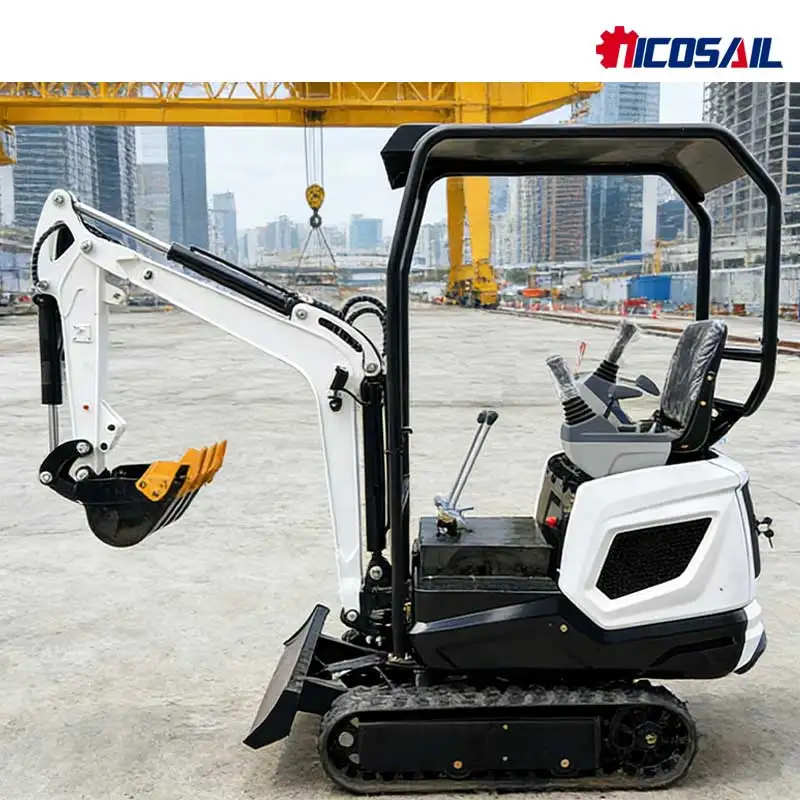 Versatile Hydraulic Mini Crawler Excavator - EUR5 Compliant for Farm Fencing, Orchard Tree Planting & Light Construction Tasks