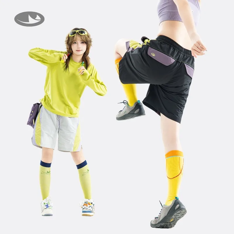 

Unisex Color Block Quick Dry Shorts | Loose A-Line Sports Shorts | Breathable Athletic Shorts for Summer (Sizes S-2XL)