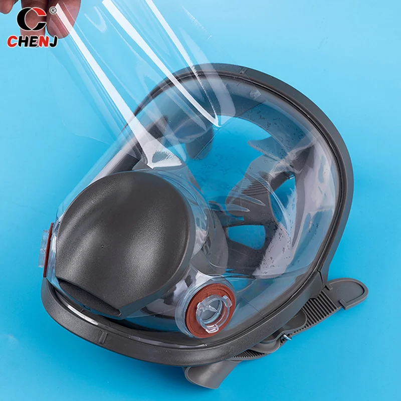 防毒マスク用保護フィルムカバー,耐油性,フルフェイススクリーン,レンズプロテクター,スプレーレスピレーター