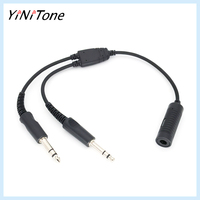 Dual-Use Headset Adapter | 7.1mm-PJ068/PJ055 | Saves Carrying Extra Headsets | Airbus to GA Aircraft