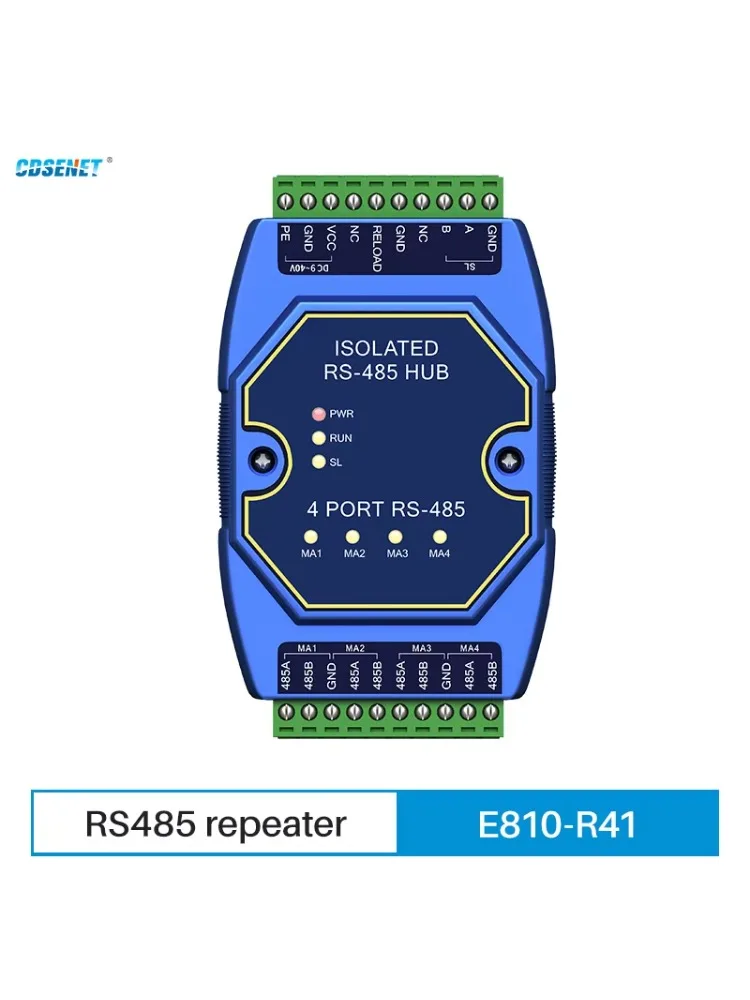 Repeater RS485 Klasy Przemysłowej CDSENET E810-R Serii DC 8-28V Izolacja Sygnału Zasilania Hub Rozszerzenie Sieci Bus Ochrona ESD — zdjęcie produktu 7