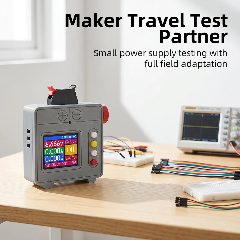 Small desktop Power Supply Portable Color Screen 5W Wide Voltage Adjustable Step-Up/Step-Down Power Supply Buck-Boost Converter