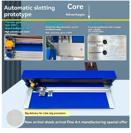 2026 　 V-groove Proofing Machine With Positioning Blade Wood Board Cardboard Slotting Machine Gray Board Paper Jam
