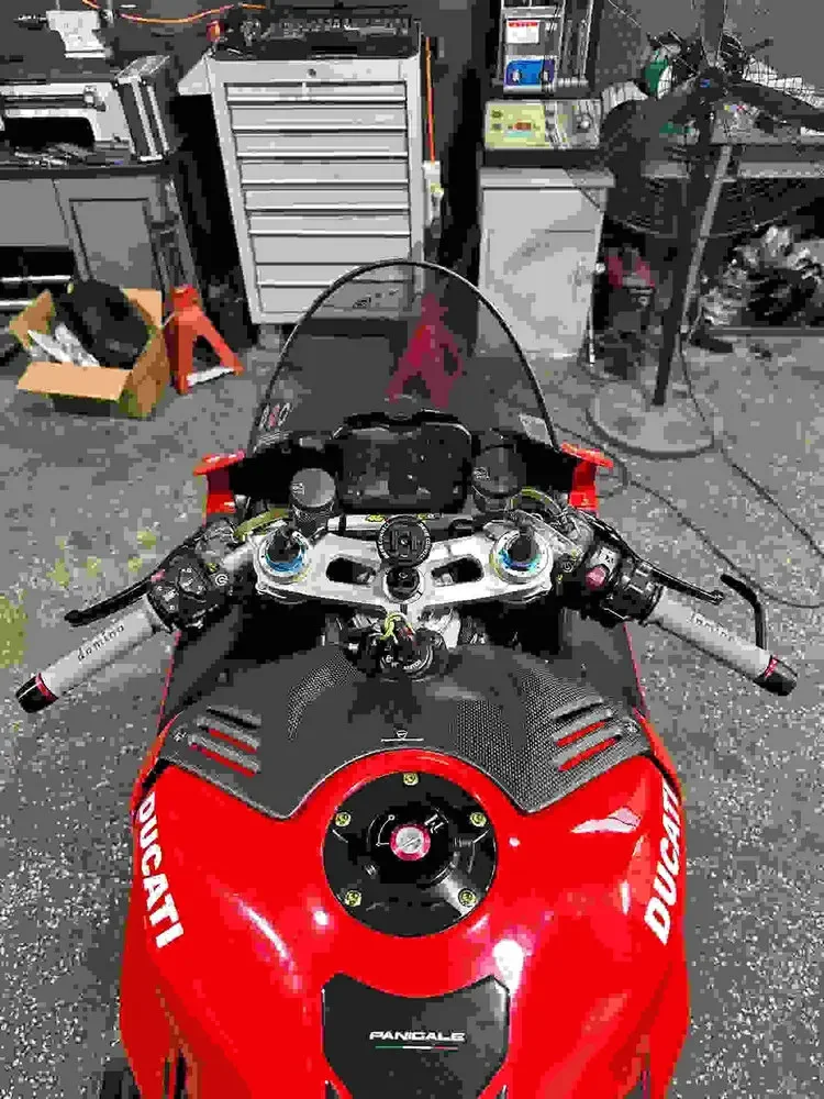 100% In Fibra di Carbonio Per DUCATI Panigale V4 V4S V4R SP 2018-2023 Moto Coperchio Della Batteria Carenatura Anteriore Serbatoio Carburante Airbox protezione