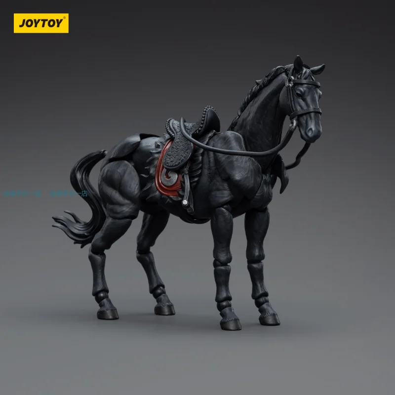 بقعة JOYTOY مصدر داكن نظام جيانغهو حصان الحرب أسود/أبيض مزيج 1:18 المفاصل الطراز القديم دمية يد متحركة