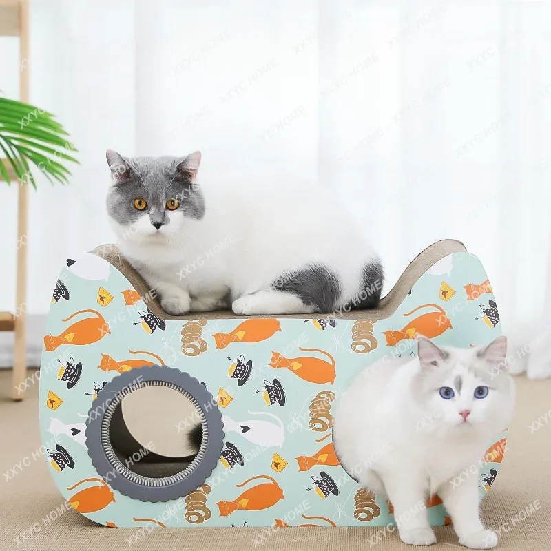 

Устройство для кошачьего зуда, гнездо для кошачьего кота, встроенная гофрированная бумага, износостойкая, без микросхем, вертикальная очень большая игрушка