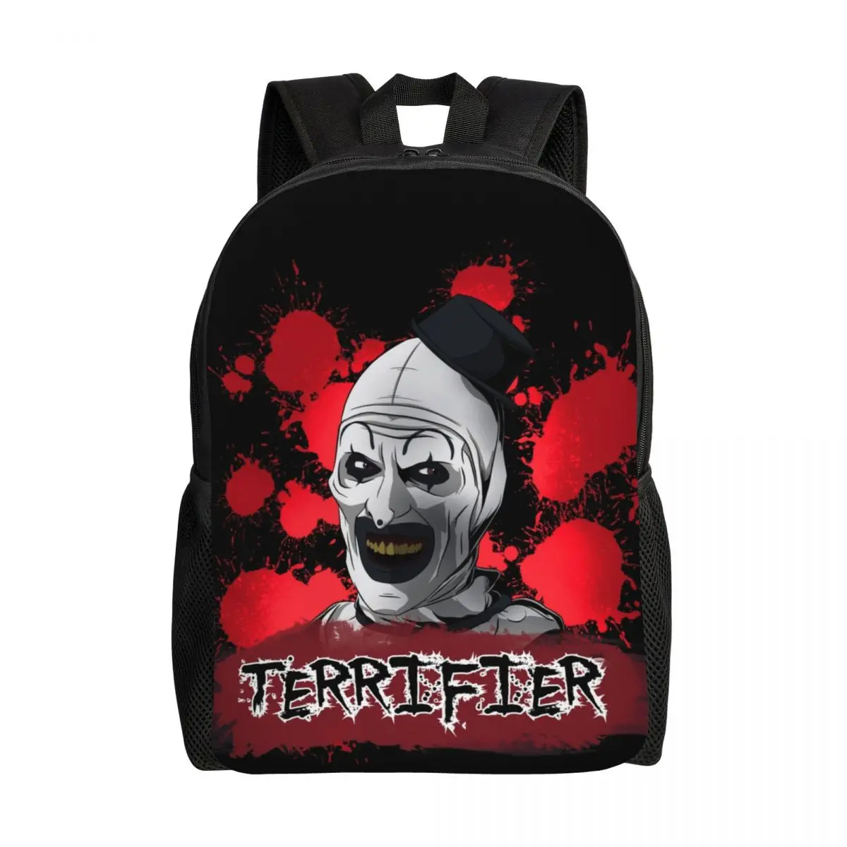 Halloween Movie Terrifier Backpacks for Men Women Water Resistant School College Horror Clown Bag Print Bookbag