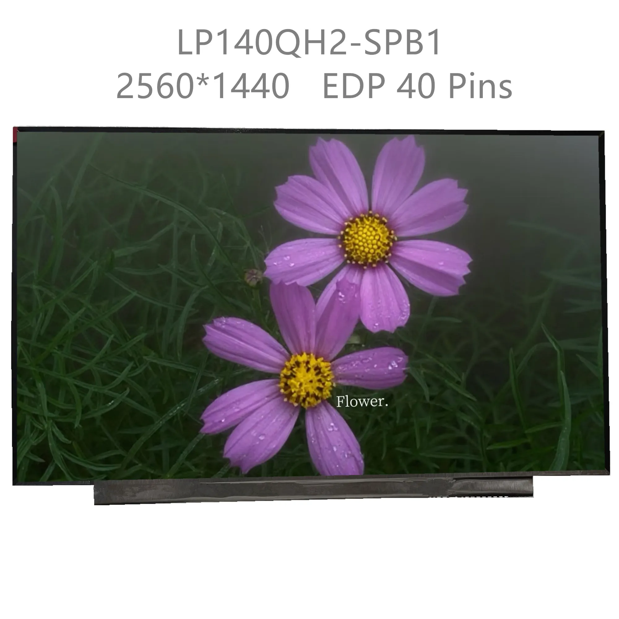 LP140QH2-SPB1 For Lenovo ThinkPad X1 Carbon 5th 6th Gen 14.0'' IPS Laptop LCD Screen 2560*1440 EDP 40 Pins Fru: 00NY664