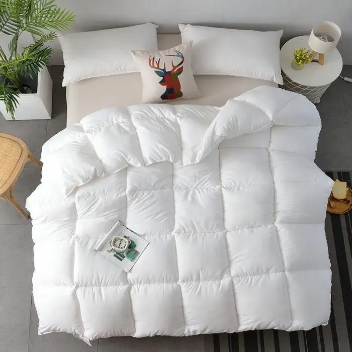Hotel Quality down Alternative Filling Comforter Thick Warmth for All Seasons Fiber Filled Durable King Size Bedding Gift