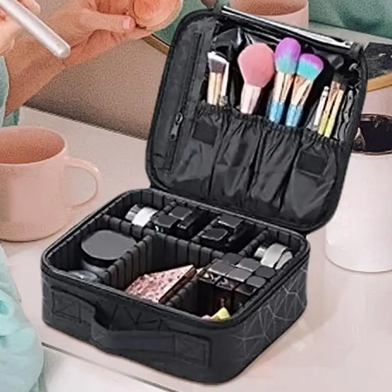 Reis Make-Up Tas Draagbare Reis Cosmetische Tas Make-Up Borstel Houder Cosmetische Organizer Digitale Opbergdoos Voor Zakenreis