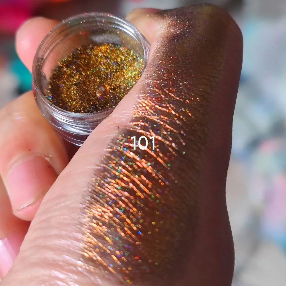 Shining MultiChrome Eyeshadow Powder 0.2g Eyeshadow Glitter Color Shift Eyeshadow Glitter Rainbow Rainbow Eyeshadow Powder Girl