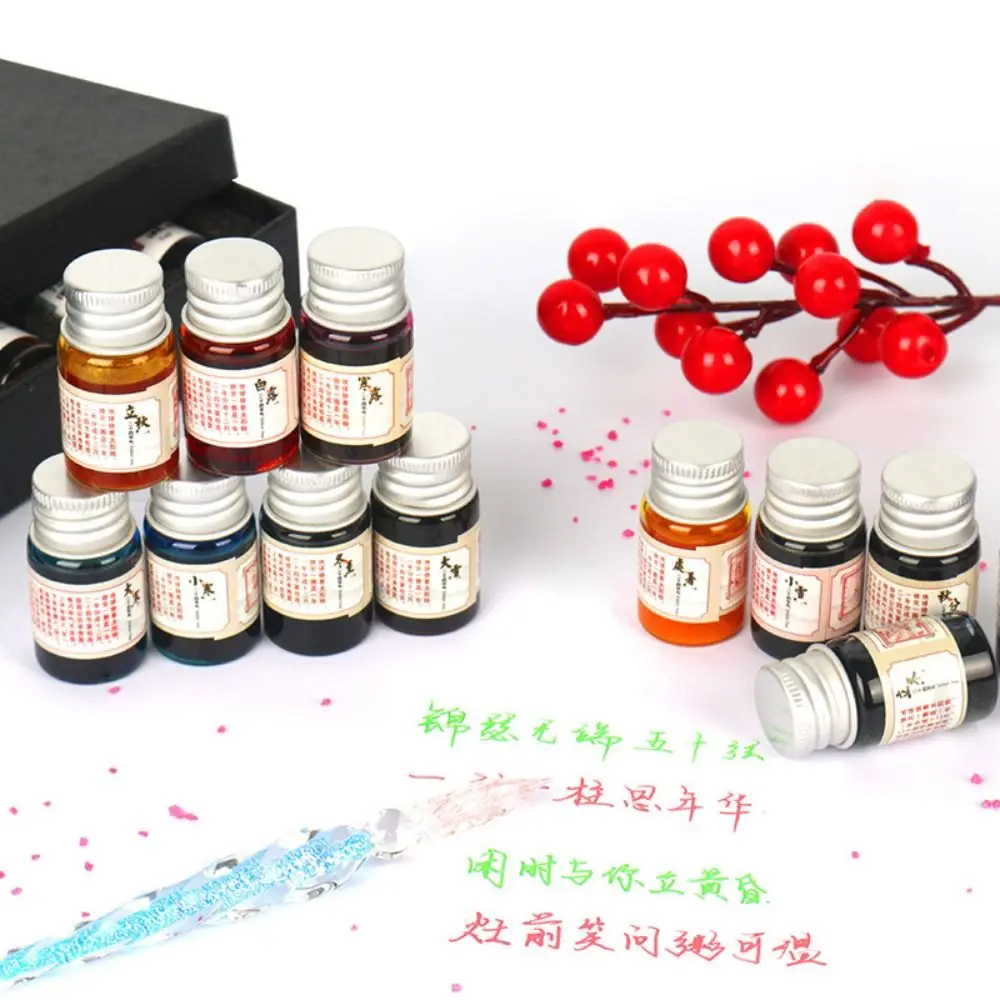 Colorful 7ML Color Refilling Inks Writing Painting Carbon-free Ink Graffiti Refilling Fountain Pen Ink Dip Pen