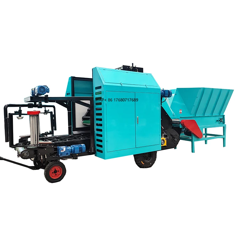 Medium-Sized 5.5KW Full Automatic Hay Baler Machine Hydraulic Hay Balers for Sale