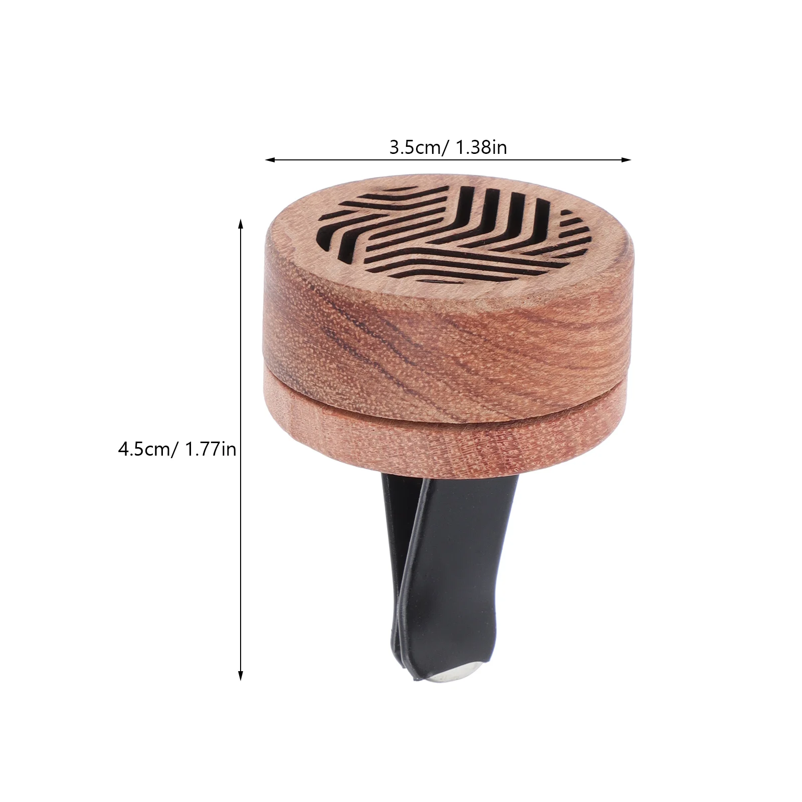 Aroma Diffuser Car for Oils Essential Wood Necessity Scents In-car Perfume Stainless Steel Wooden Clip Decorative