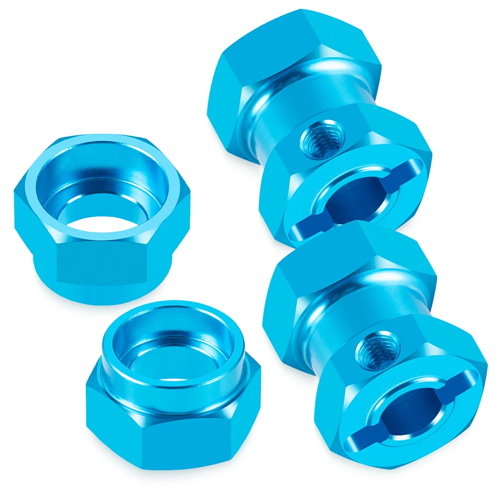 MIBIDAO 12mm Hex Wheel Hub Extension Adapter Set with Bearings for 1/10 RC Crawler Tamiya 58346 Grasshopper Upgrade Parts
