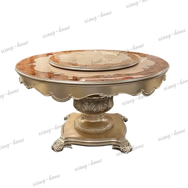 PG Decorations Luxury Restaurant Tables Base Home Nordic Lounges Dinner Table Island Conference Mesa 4 Cadeiras Jantar Furniture
