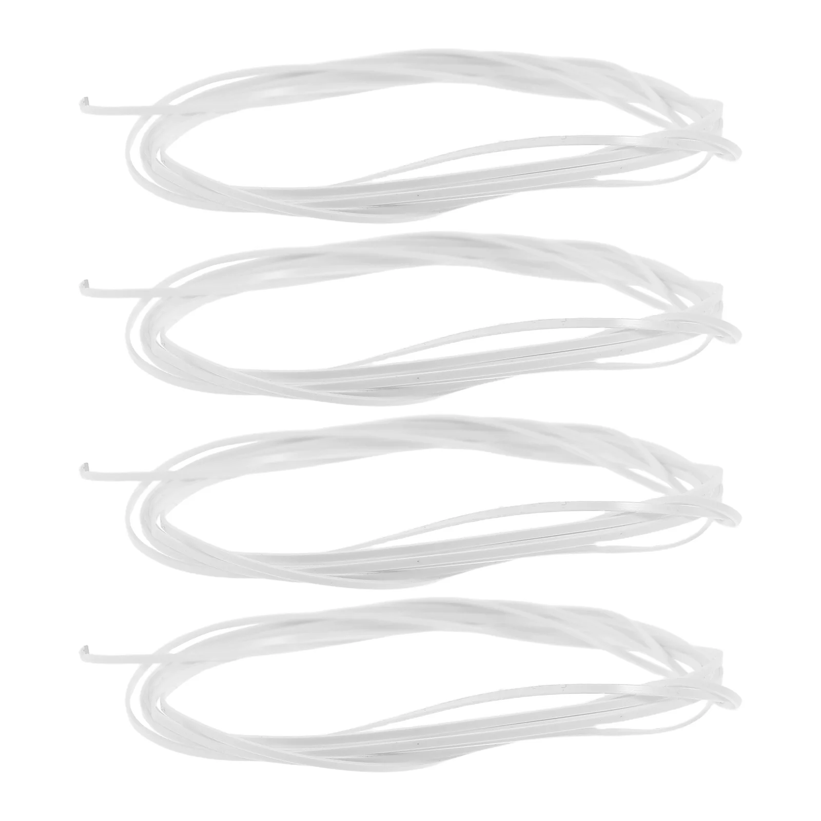 

4Pcs Guitar Binding Strip 1650x1x0.5mm White Plastic Decorative Edging for Acoustic Classical Guitar Soundboard Edge Trim DIY