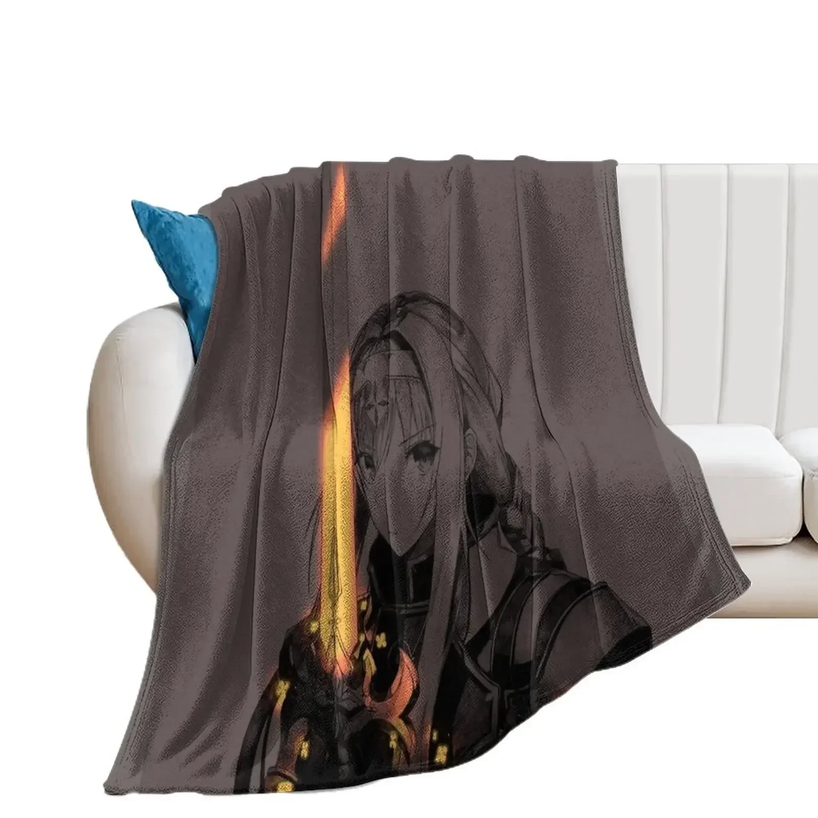 

Pencil Crumbs Clover Knight Throw Blanket anime Weighted Blankets