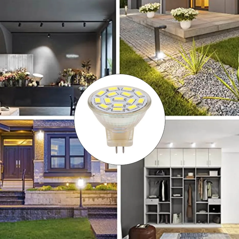 6PCS Easy Glass MR11 LED Bulb 12V 3W LED Light Bulb Energy Saving Light Bulb Ceiling Lights